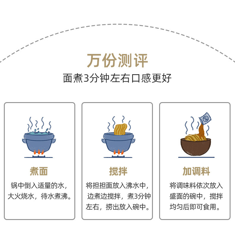 惠滋源 【邮政助农】湖北热干面 +四川担担面 + 陕西刀削面 【QG