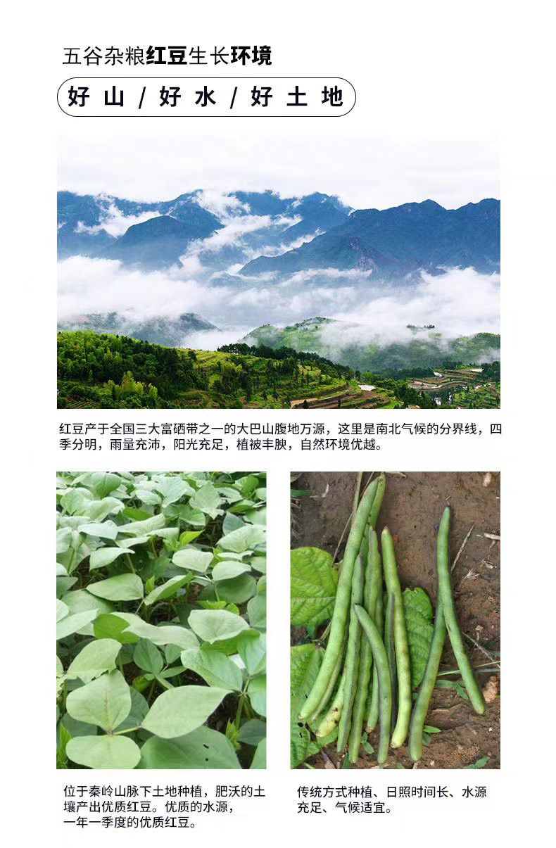 四川达州万源市玺丰收 红豆1kg/袋(5袋起发）【杂粮】