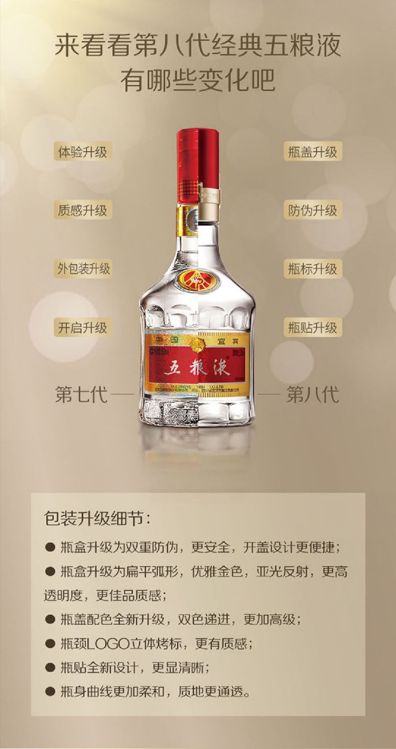 五粮液 52度第八代五粮液普五500ml