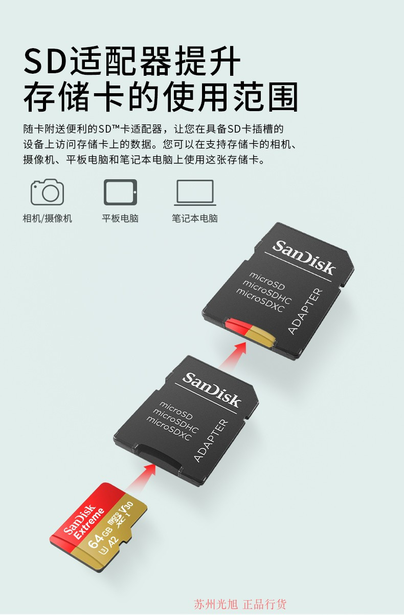 闪迪/SANDISK  64G 160M/ class10存储sd卡 高速行车记录仪tf卡 手机内存