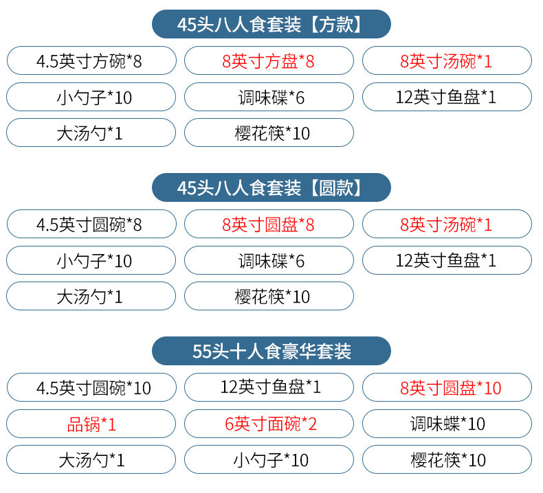 碗碟套装黑线简约北欧餐具盘子家用吃饭碗菜碟 陶瓷餐具