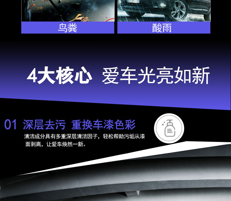 9斤大桶洗车液水蜡浓缩套装汽车用品泡沫清洁剂白车去污上光打蜡【华洛专营店】