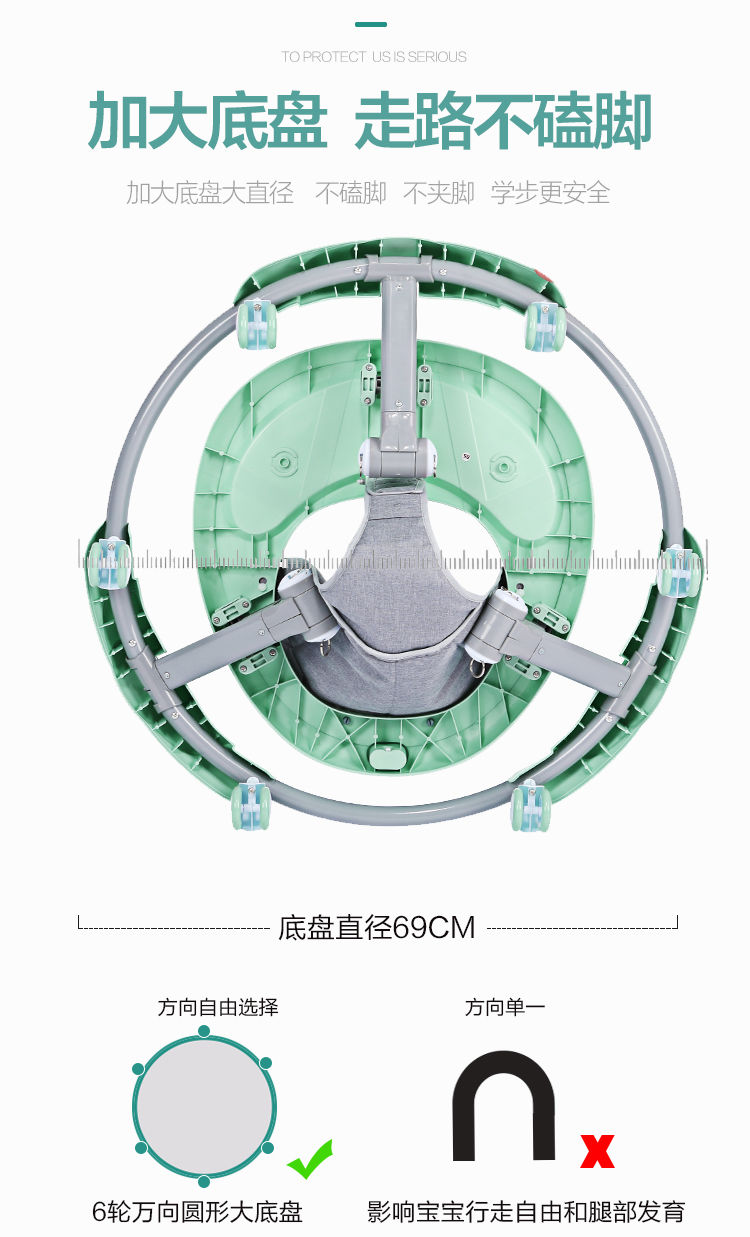 婴儿学步车多功能防o型腿防侧翻男.宝.宝女孩小幼儿童起步车学行车