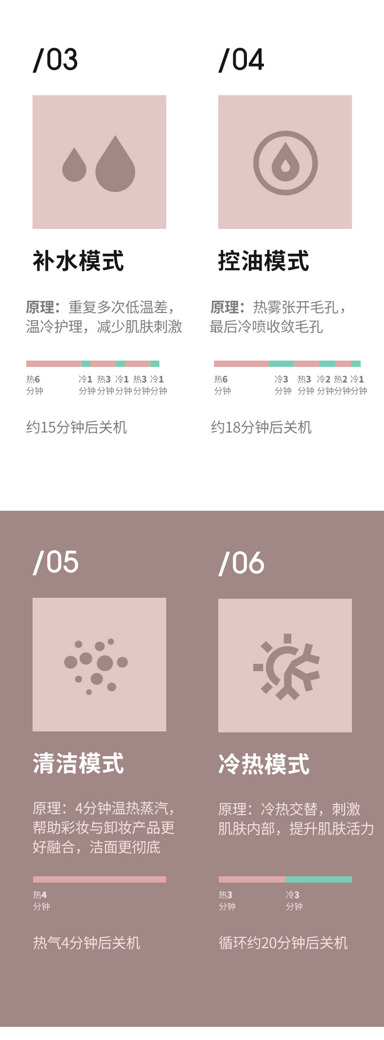 MKS 美克斯蒸脸仪 美容仪器 家用脸部香薰蒸脸器冷热喷纳米喷雾保湿补水仪