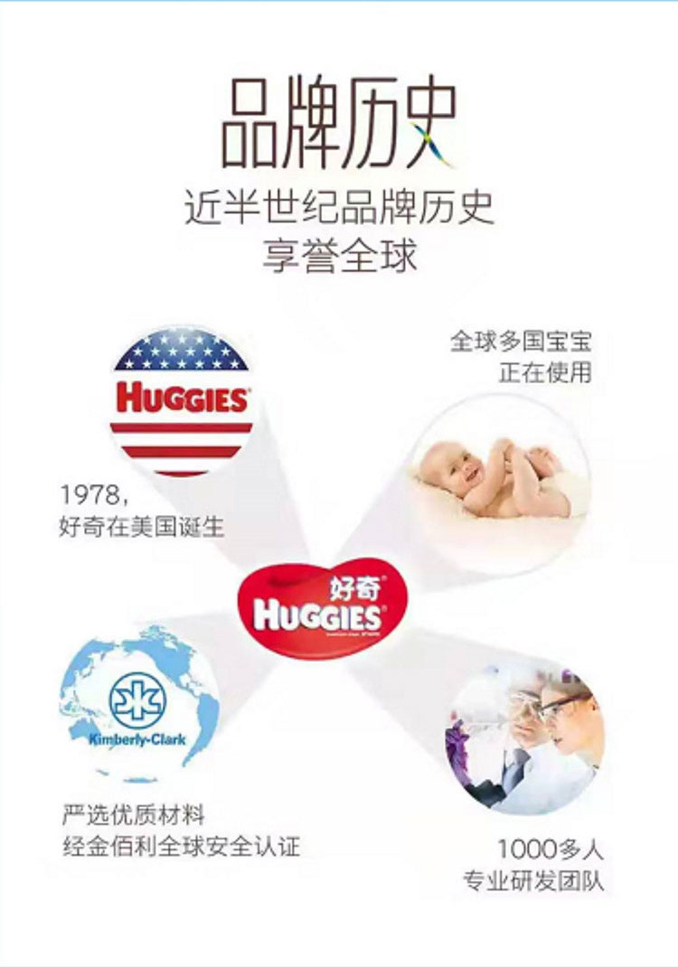 好奇/Huggies 纯水婴儿湿巾80抽*6包