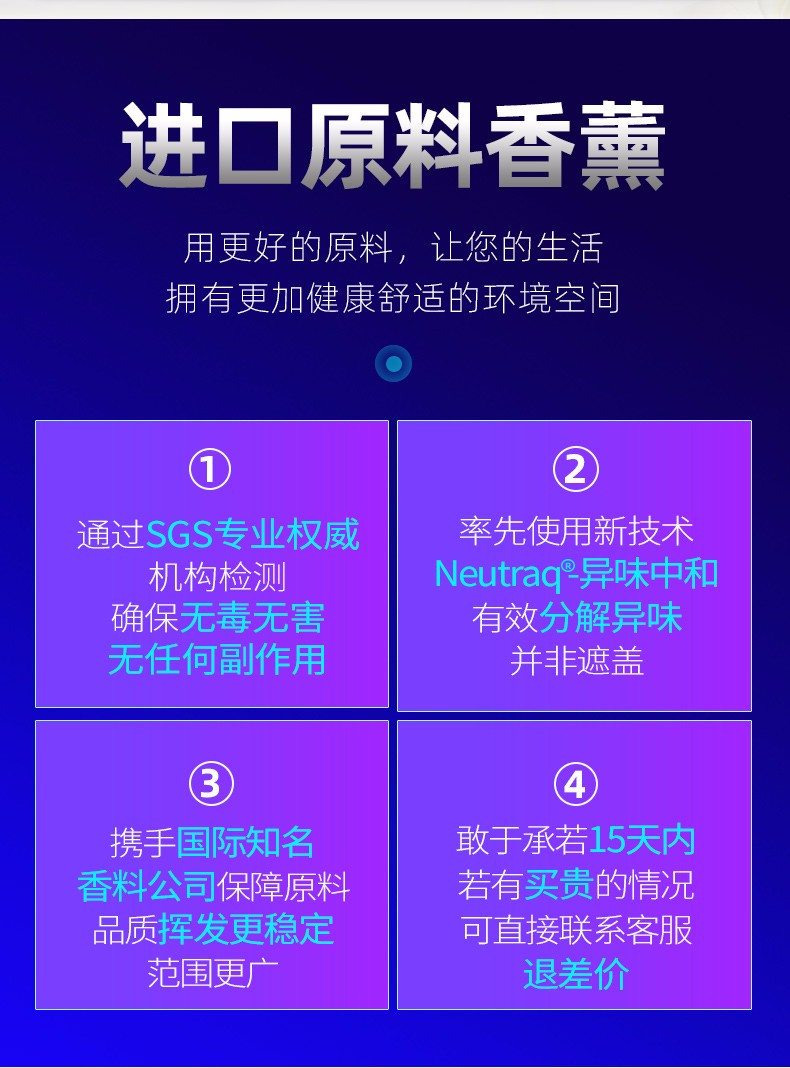 尚容无火香薰彩虹小圆瓶50ml款式香型可选 家用卧室内卫生间房间空气清新剂持久厕所除臭熏香