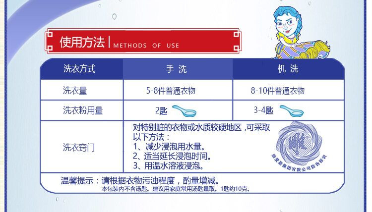 雕牌 衣物清洁 1280g袋装超效加酶洗衣粉无磷 (新包装）