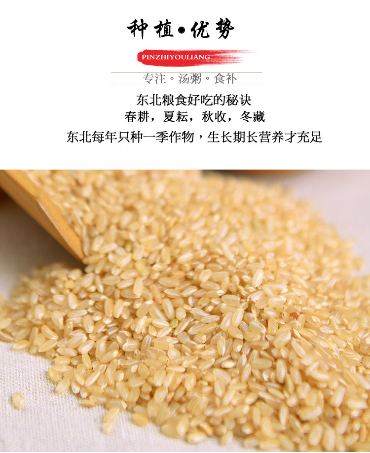 山满田 4斤真空装糙米 糙米新米玄米农家发芽米胚芽米健身脂减饭五谷杂粮