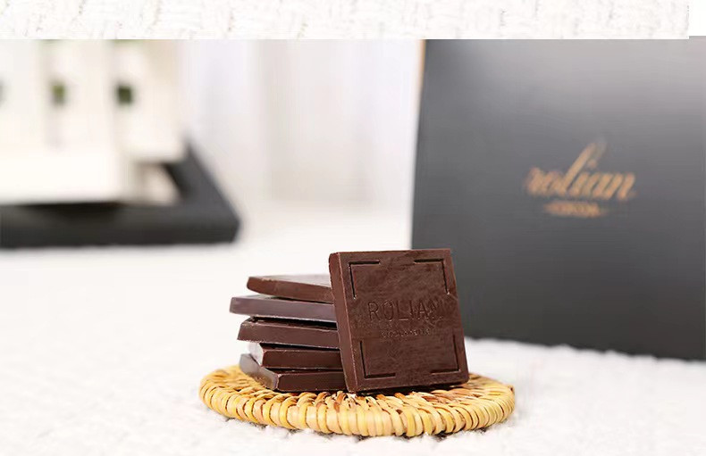 如恋 黑巧克力100%每日纯可可脂休闲烘焙零食小吃130g礼盒装