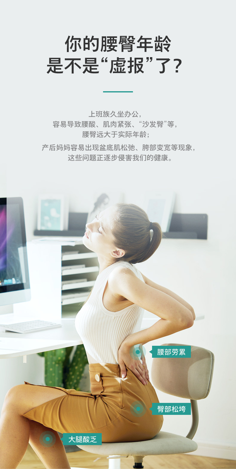 飞利浦/PHILIPS 腰部按摩器 背部腿部臀部热敷按摩仪 腰椎按摩仪 送爸妈礼物 PPM7101B