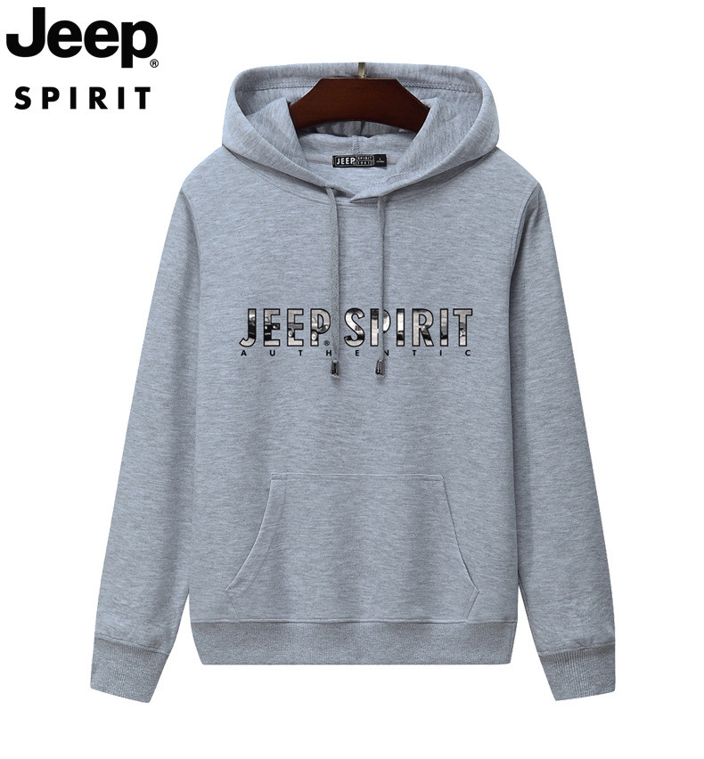 JEEP/吉普卫衣男士连帽上衣薄韩版上衣男士套头衫HD7838