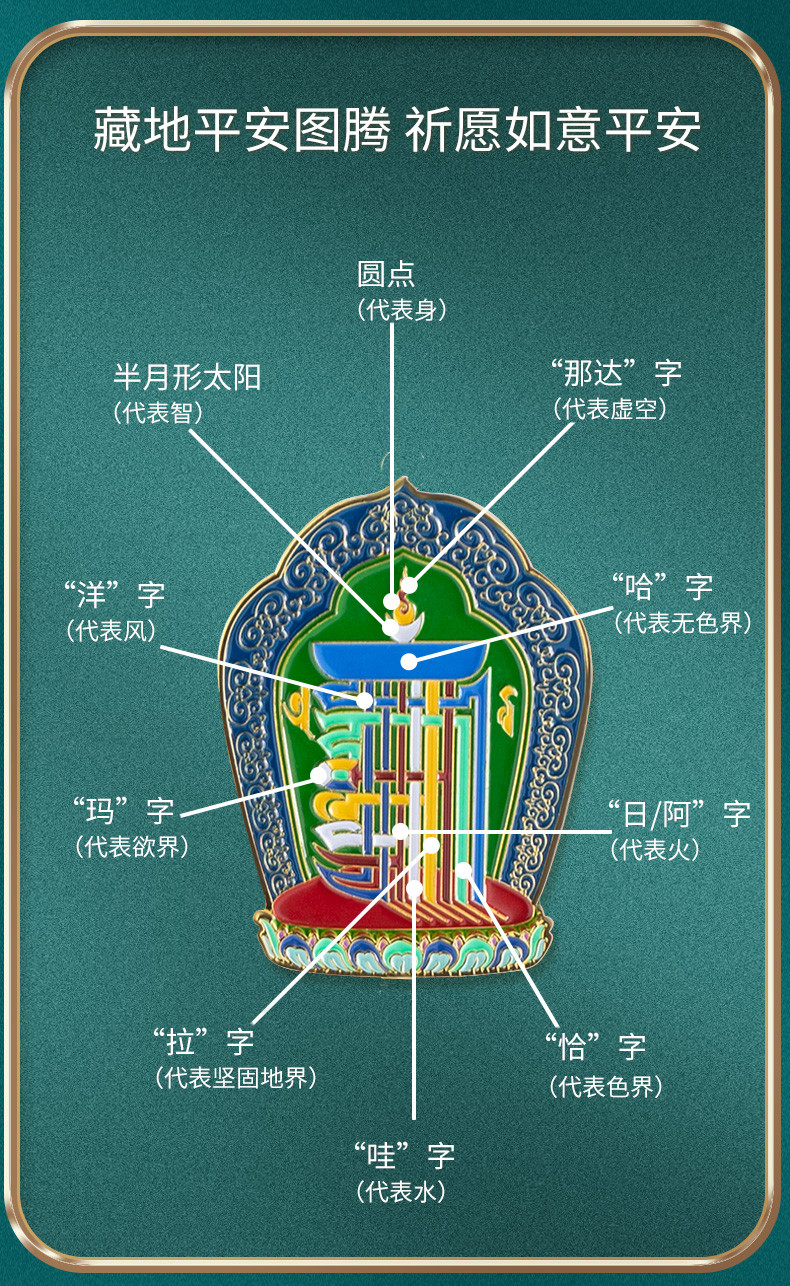 布达拉宫 吉祥八宝流苏挂件车内汽车挂饰车载乔迁之喜平安装饰品