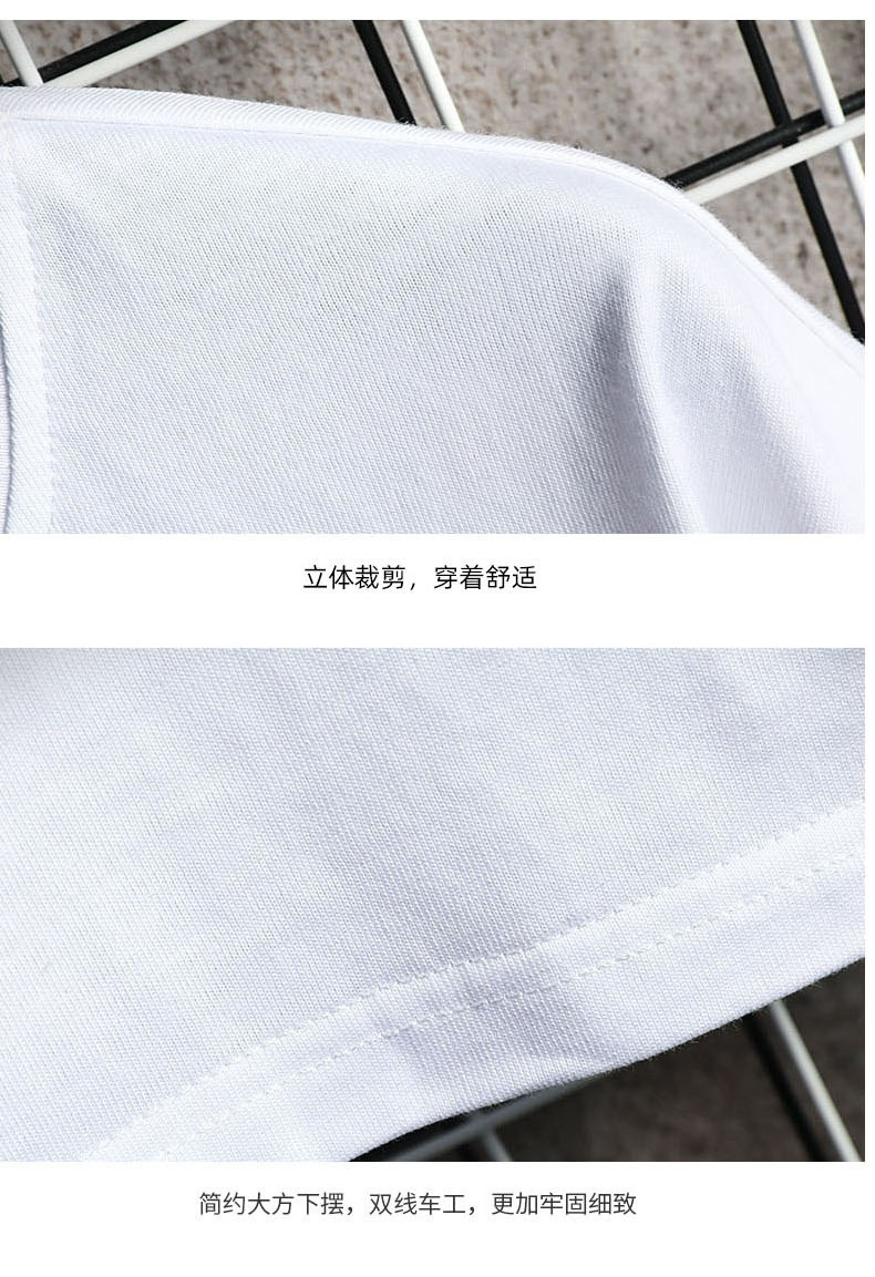 verhouse 男装上衣夏季新款韩版潮流印花短袖T恤宽松圆领体恤衫