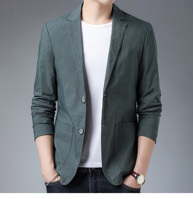verhouse 男士单西秋季新款韩版潮流男装修身西服外套西装时尚百搭青年西装