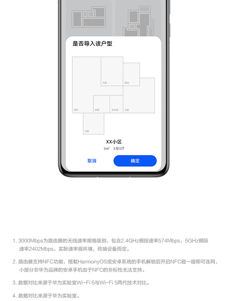 华为路由AX3 Pro 千兆无线路由器 wifi6 智能分频 无线家用穿墙 3000M 高速路由