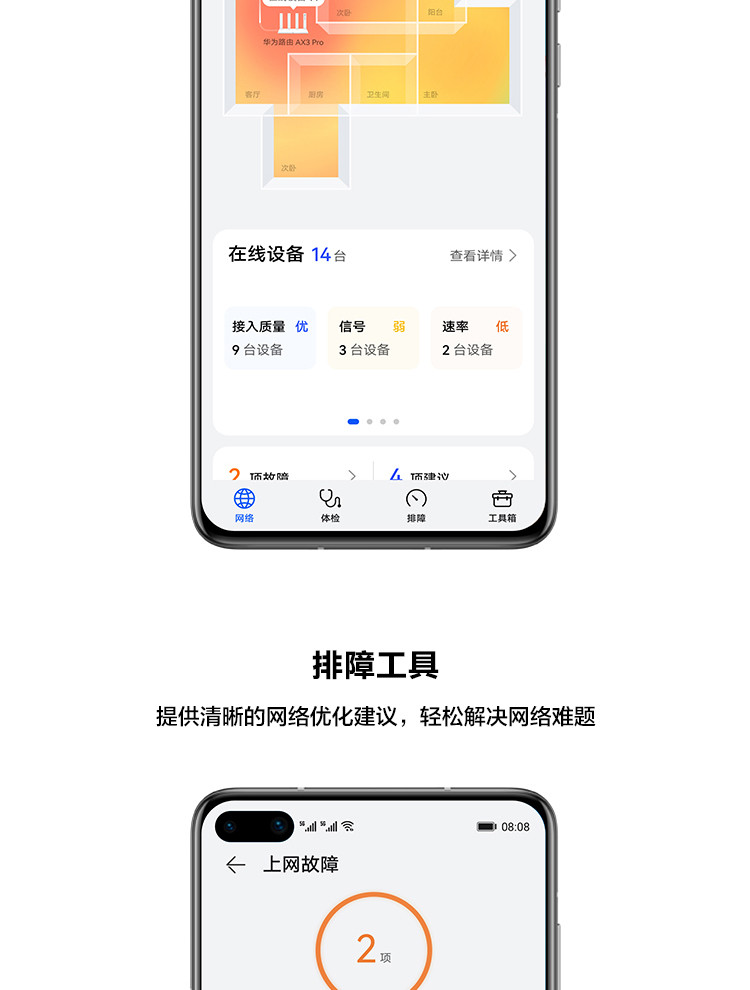 华为路由AX3 Pro 千兆无线路由器 wifi6 智能分频 无线家用穿墙 3000M 高速路由