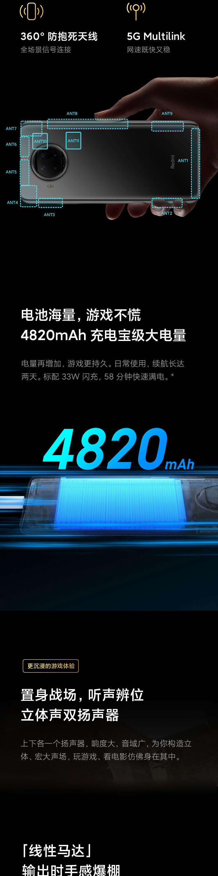 Redmi Note9 Pro 5G 一亿像素 骁龙750G 33W快充 120Hz刷新率 小米红米