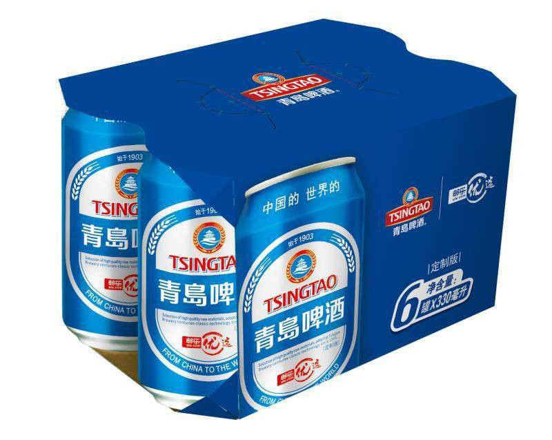  【夏日消暑必备】上合蓝定制啤酒邮乐优选罐装330ml*24罐  酒类