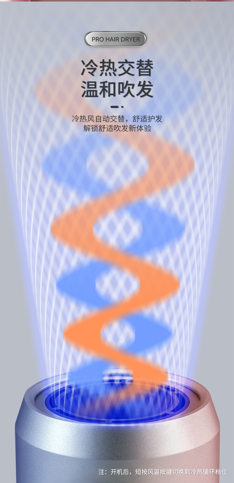 西屋/Westinghouse 高速吹风机家用大功率负离子电吹风大风力吹风筒