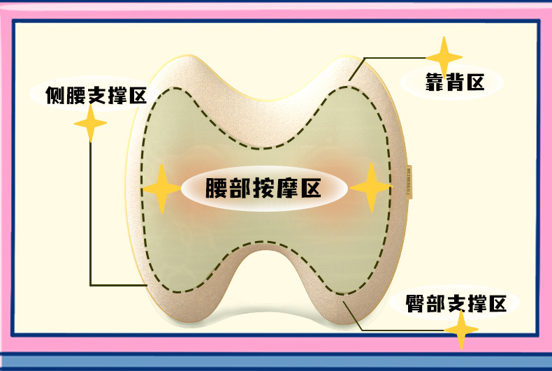 和正/HEZHENG 无线腰部按摩器 热敷按摩HZ-W1礼盒款 颜色随机