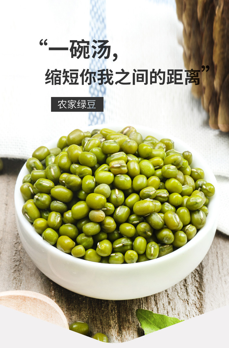 久亿丰谷 【新人】绿豆500g 新鲜农家绿豆粮油颗粒饱满肉多皮薄