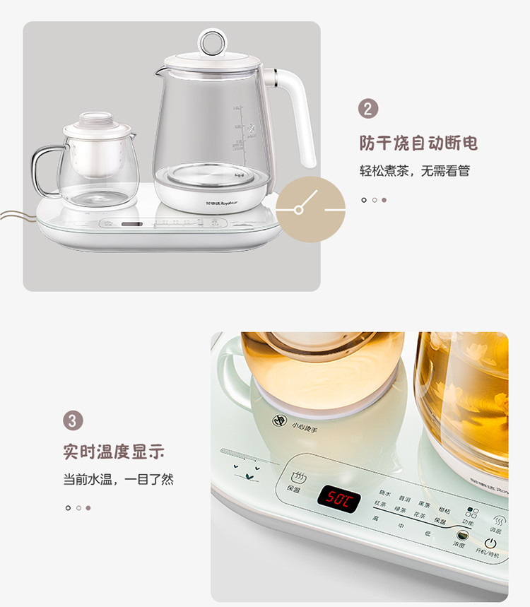 荣事达/Royalstar YSH10-T16A养生壶家用多功能烧水花茶壶全自动煮茶器