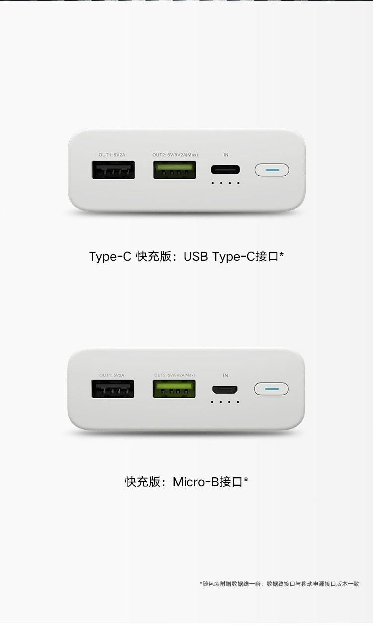 荣耀移动电源2 20000mAh 充电宝/移动电源 白色