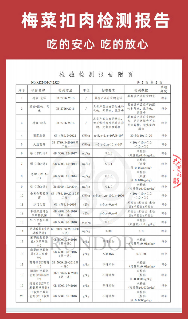 宏涛 【赣品出赣】定南特产梅菜扣肉350g*2盒五花肉扣肉加热即食