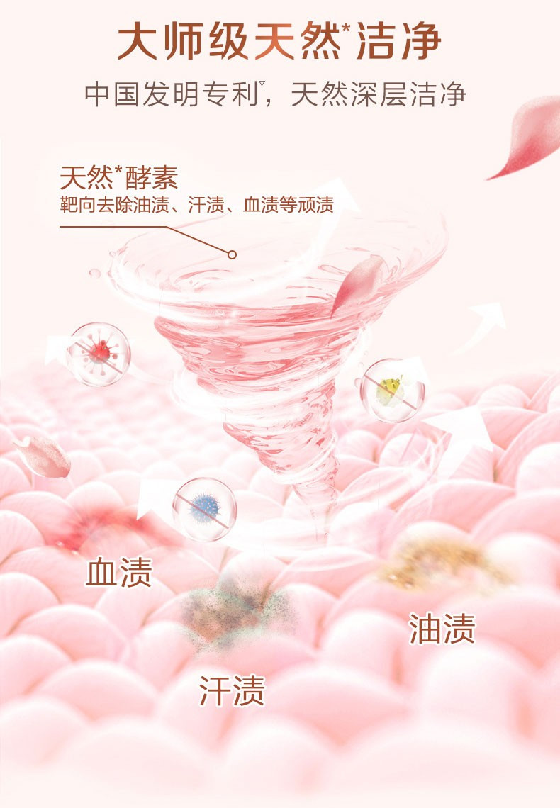 立白 【到手9袋】立白大师香氛洗衣液100g*9袋