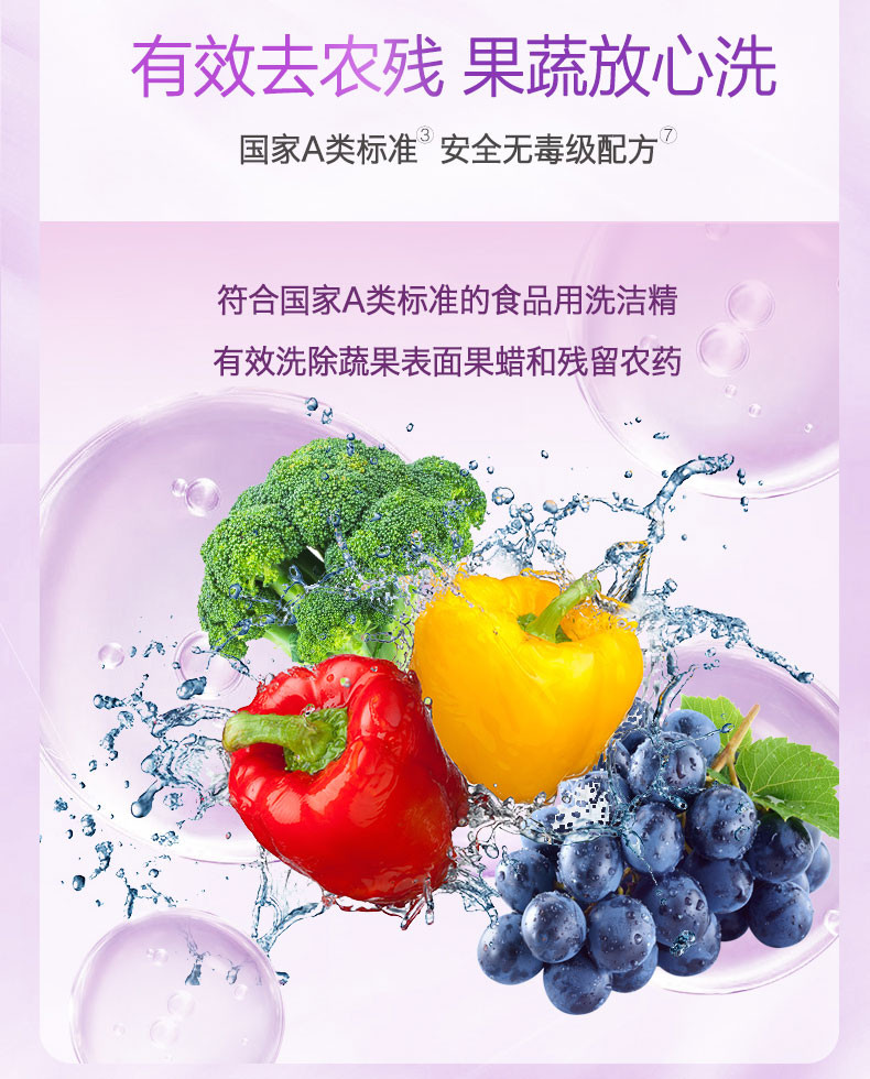 立白洗洁精6斤组合装送洗碗棉2块酵素1kg+薄荷1kg+青柠1kg