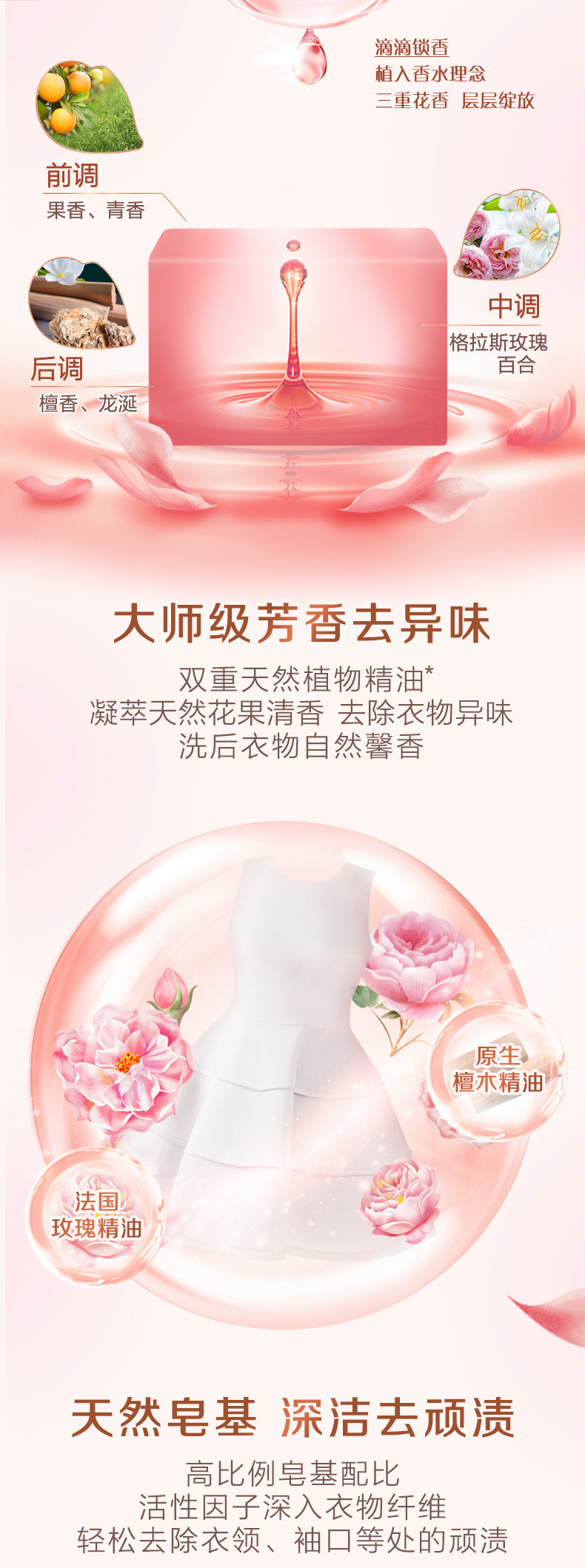 立白 大师香氛洗衣皂180g*4块 持久留香天然肥皂护色护衣