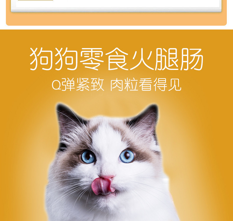 汪哒哒狗狗零食宠物火腿肠300g罐装牛肉鸡肉味狗训练奖励宠物食品