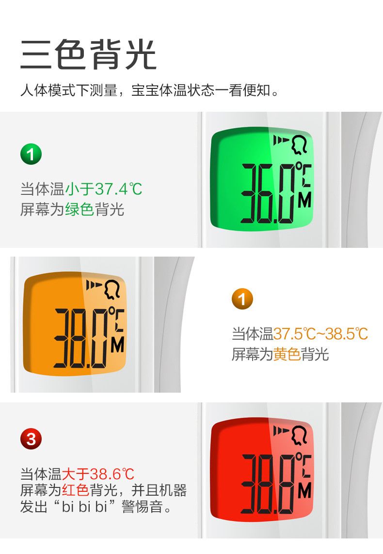 【邮乐官方直播间】乐普家用电子红外线额温耳温枪佳感3  LFR30A/B