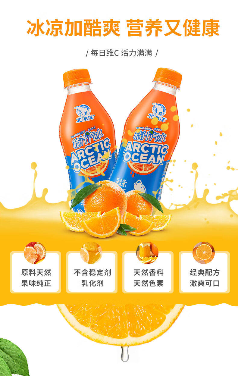 北冰洋 桔汁汽水300ml*24瓶