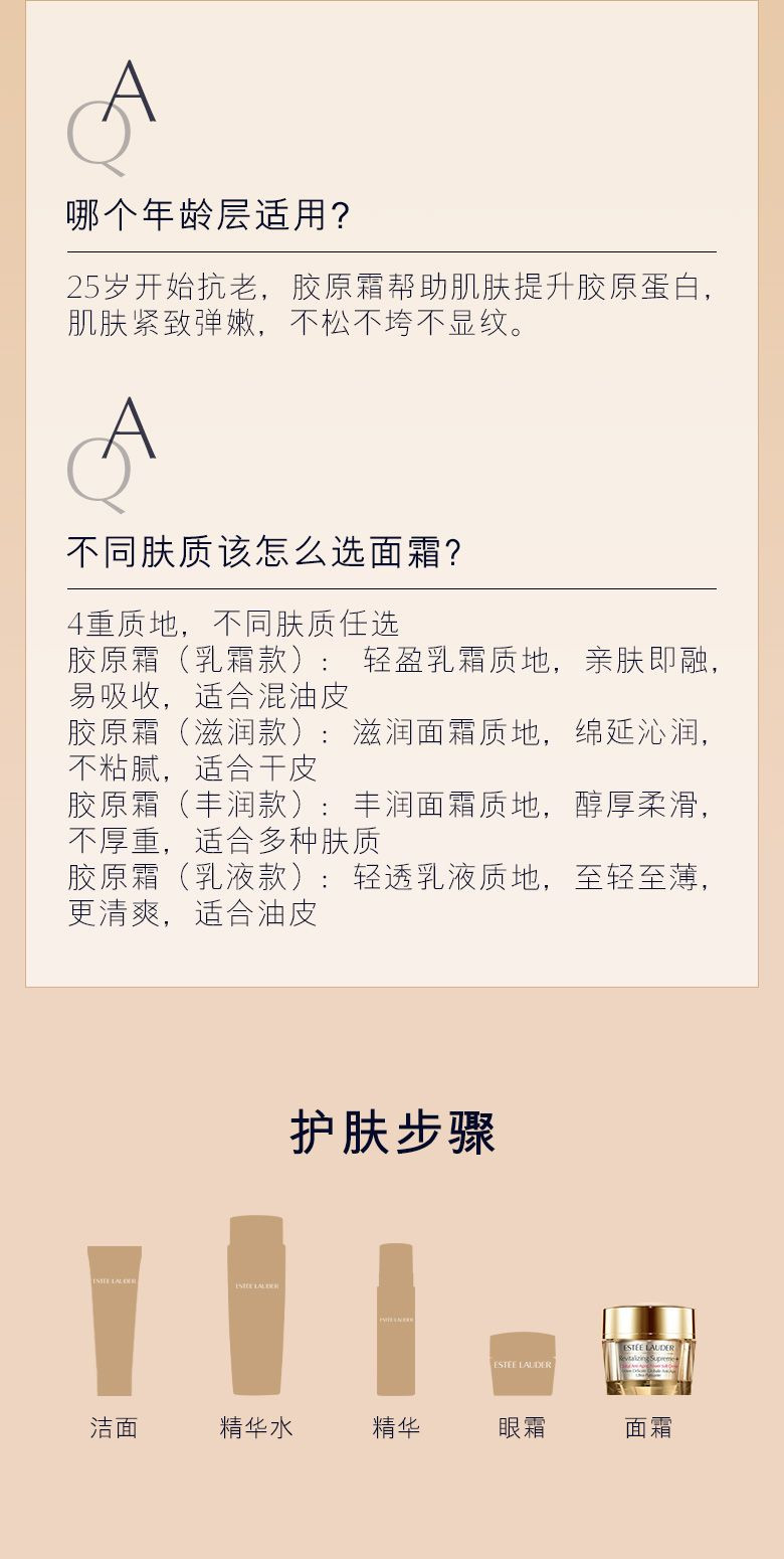 雅诗兰黛/ESTEE LAUDER 多效智妍精华霜滋养霜50ML面霜日霜精华霜黄金面霜