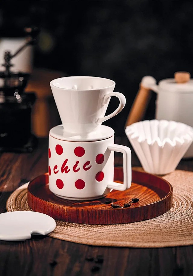 陶瓷咖啡杯高档精致分享壶过滤杯套装马克杯一人份手冲咖啡