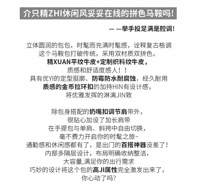 新款斜挎马鞍包时尚高级质感小众单肩腋下真皮女包