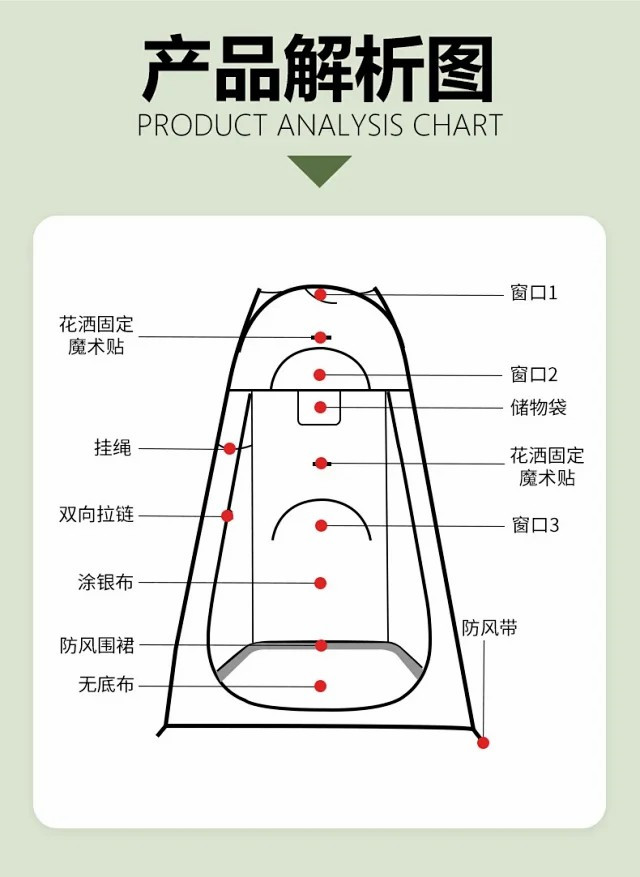 户外露营厕所钓鱼卫生间换衣棚更衣自动帐篷