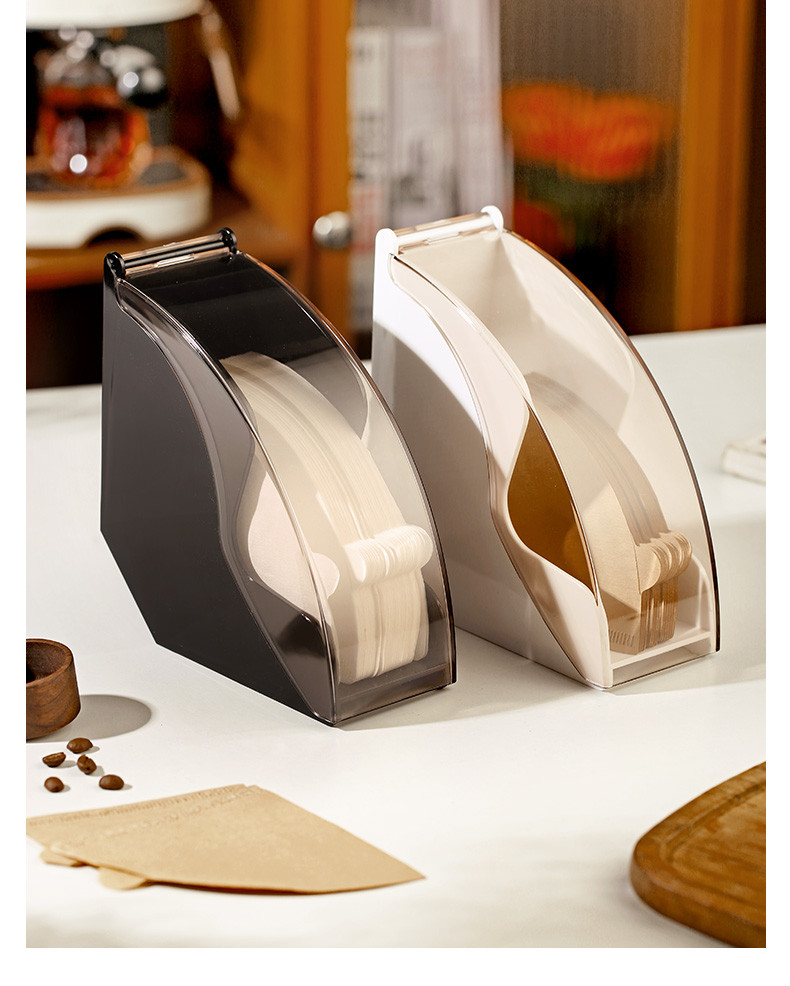华象 家用咖啡店用手冲咖啡滤纸架扇型防尘滤纸V60通用款