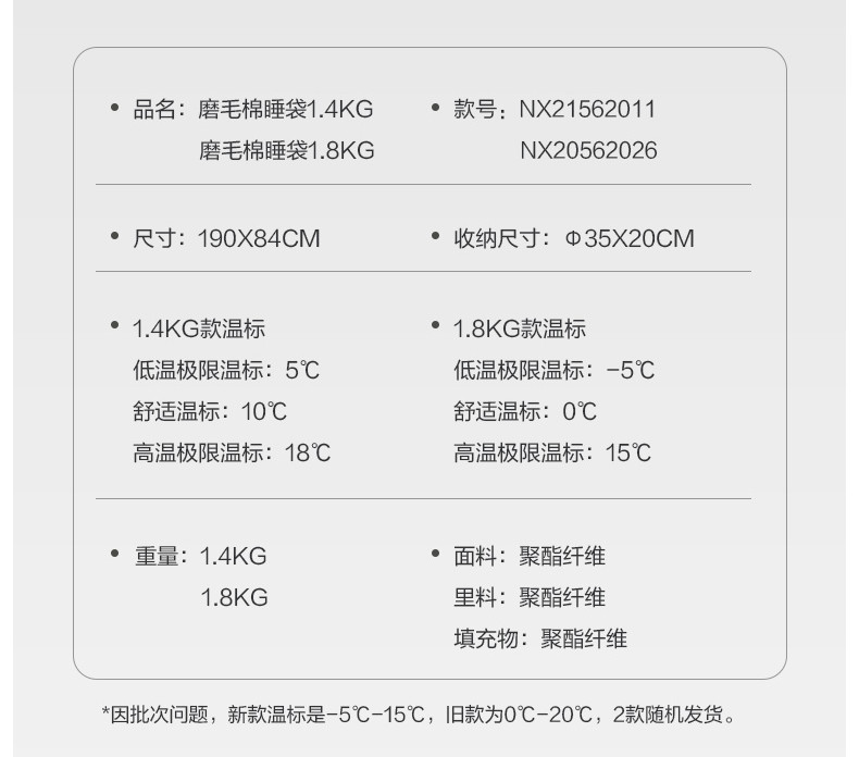 秋冬户外露营便携式加厚成人新月磨毛睡袋