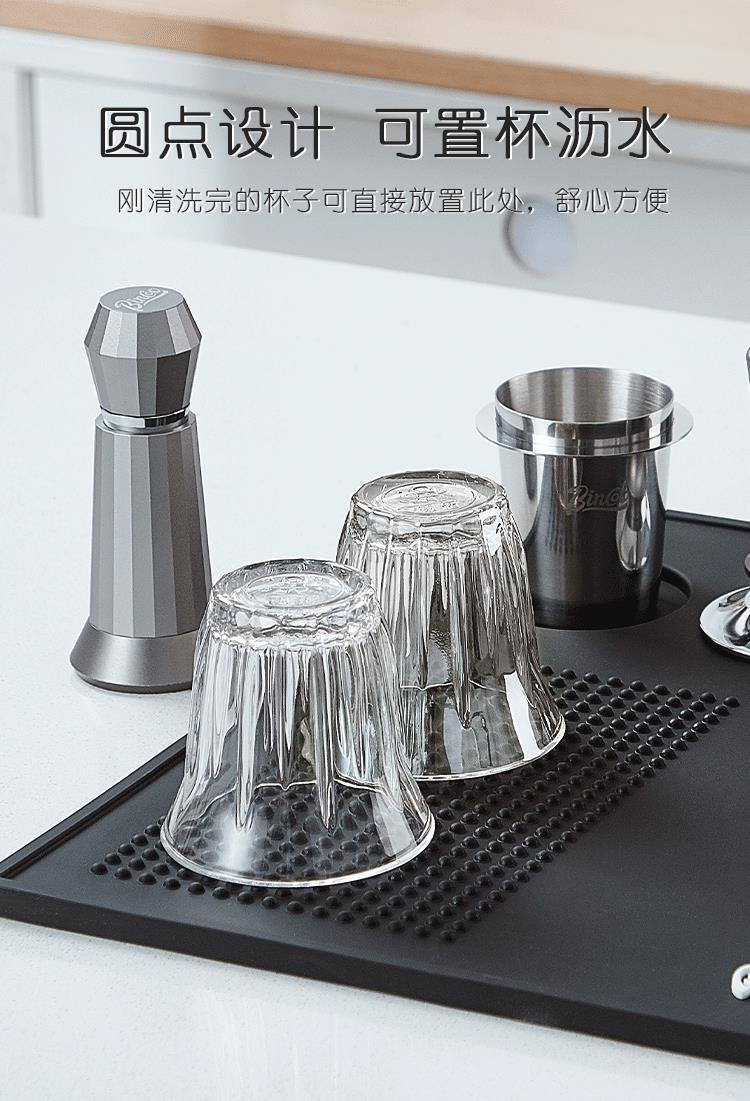 家用店用吧台咖啡杯防滑多功能硅胶滤水垫通用压粉垫