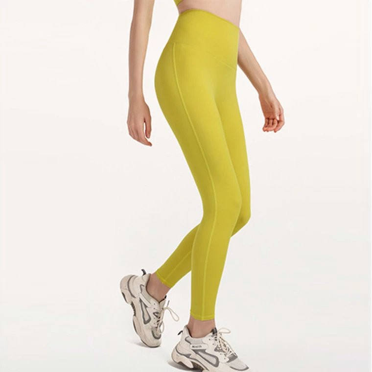 芙拉迪春夏休闲弹力修身高腰提臀九分女士运动瑜伽裤