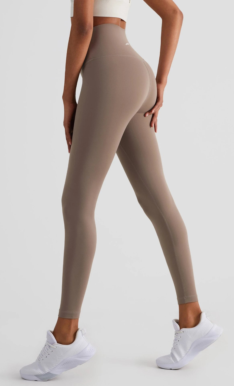 春夏双重收腹裸感一片式紧身高腰女士运动裤瑜伽裤