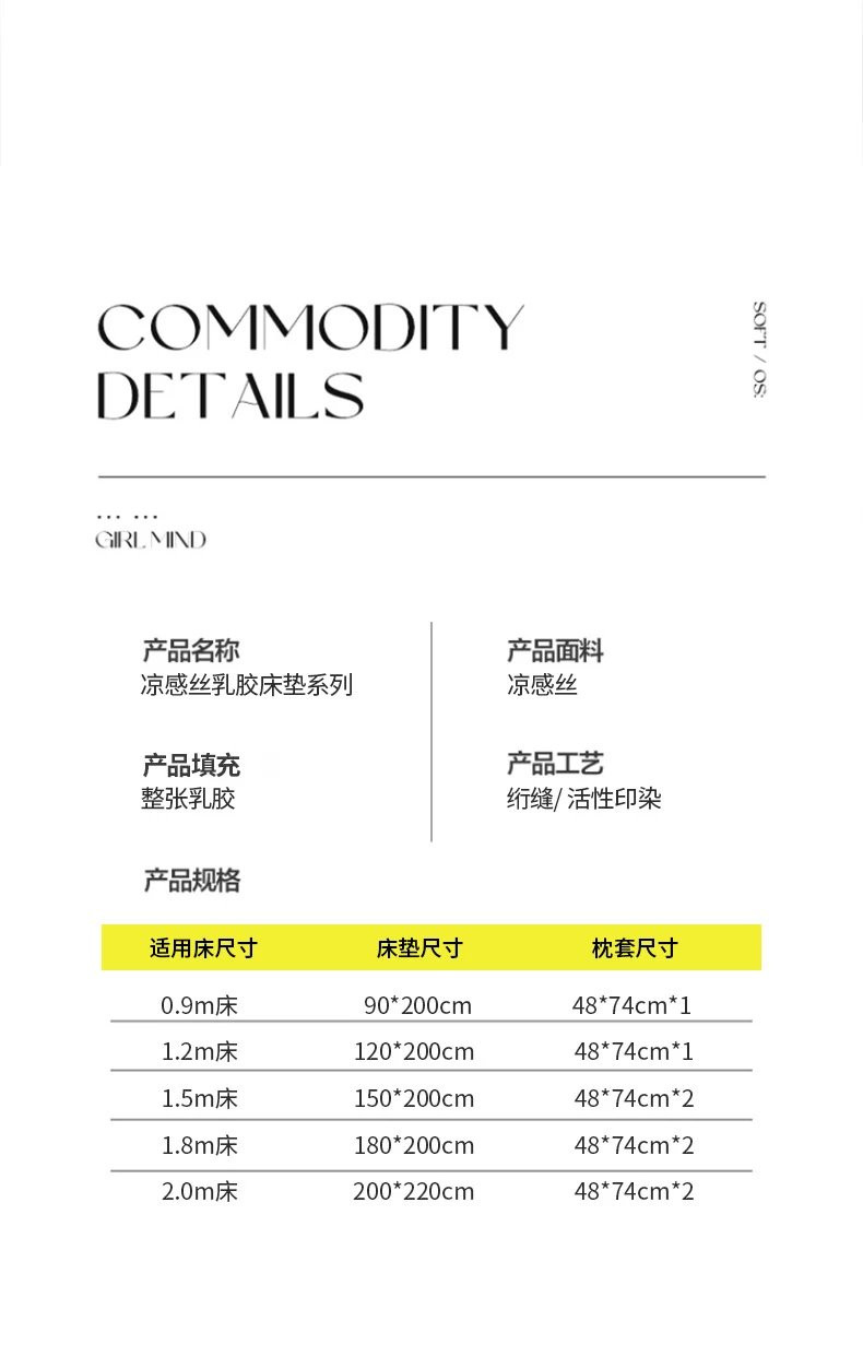 芙拉迪夏季家用寝室用卡通印花科技凉感乳胶席两件套三件套