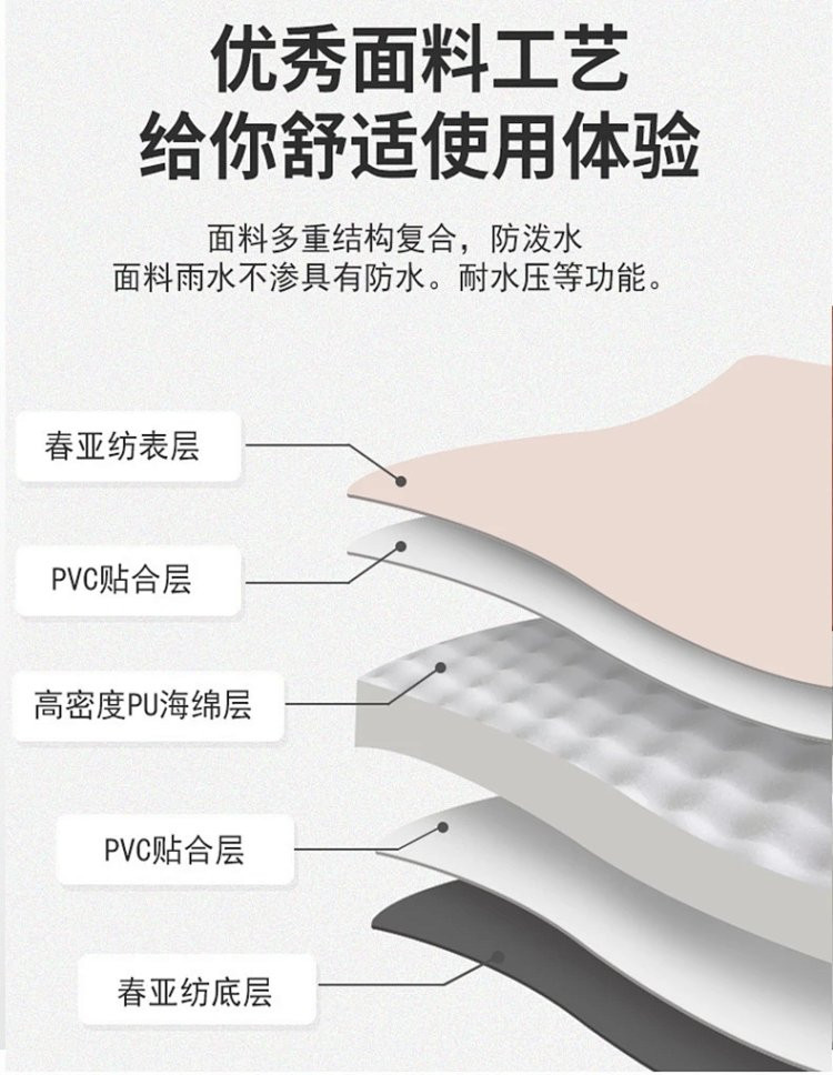 牧蝶谷户外露营帐篷自动充气睡眠带枕可拼接睡垫