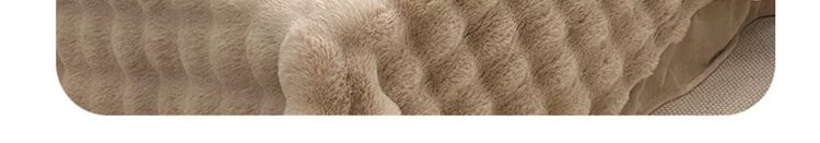 芙拉迪 秋冬纯色双重防滑兔毛鸡蛋槽型软垫家居床垫 多功能设计 加厚保暖