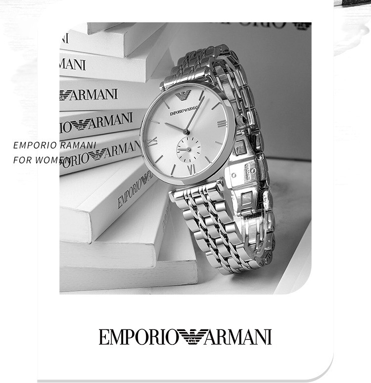 阿玛尼/ARMANI 阿玛尼(Emporio Armani)手表男士 钢制表带时尚休闲石英男士腕表 AR1819