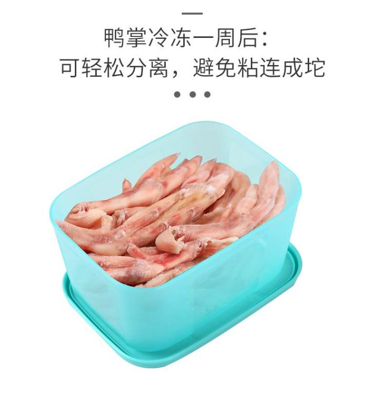 特百惠 特百惠(Tupperware)缤纷密封冷冻盒4件套套装700mlx4随机色