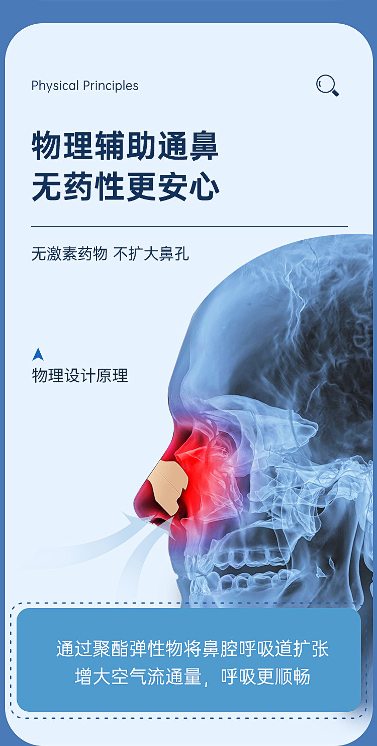 欧泉琳 通气鼻贴儿童贴缓解感冒鼻塞鼻堵大人孕妇鼻子不通气止鼾