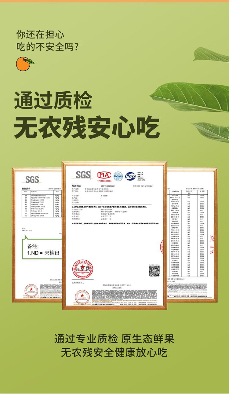 千园千果 重庆奉节脐橙净重9斤装（天地盖+热缩膜）80-90mm大果